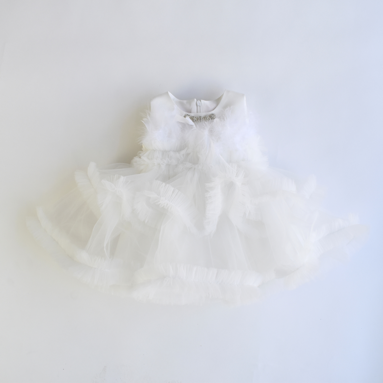 Feathers & Frills Baby Dress-1