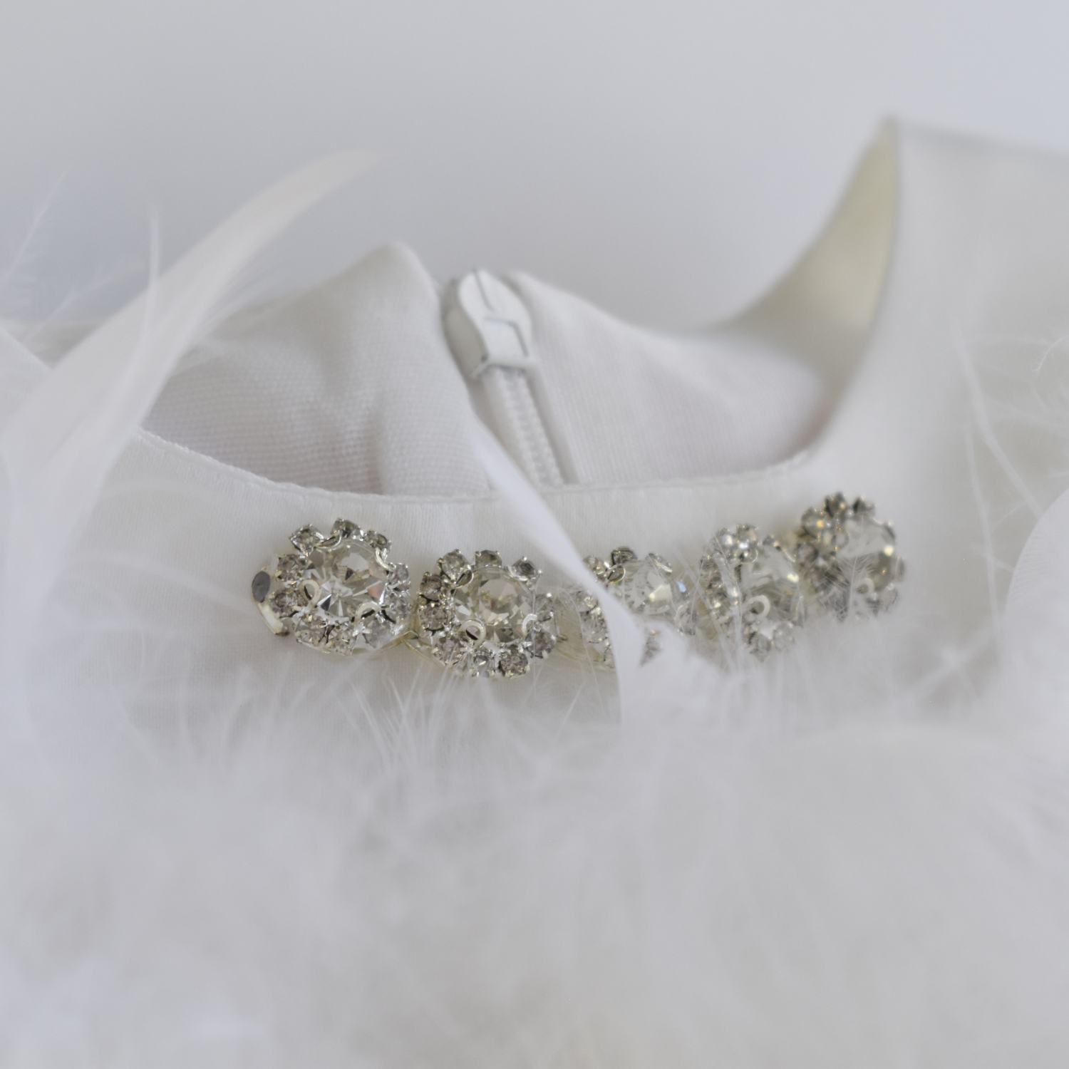 Feathers & Frills Baby Dress-2